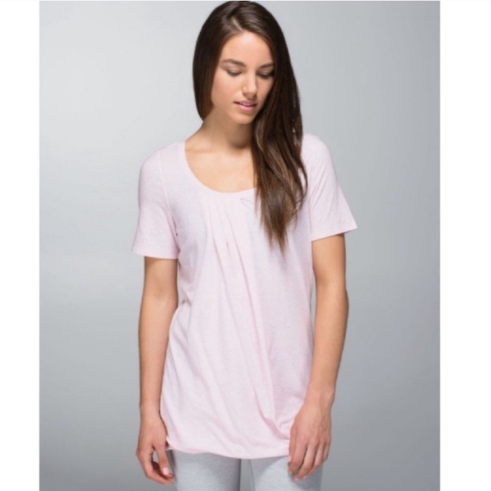 Lululemon Pink Twist Tee Size 6